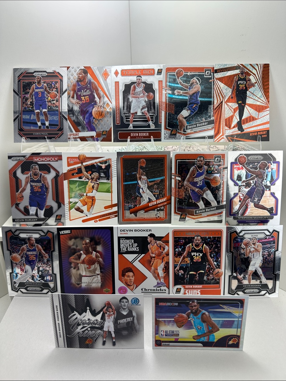 Devin Booker + Stephon Marbury/Chris Paul/Kevin Durant Suns lot of 17
